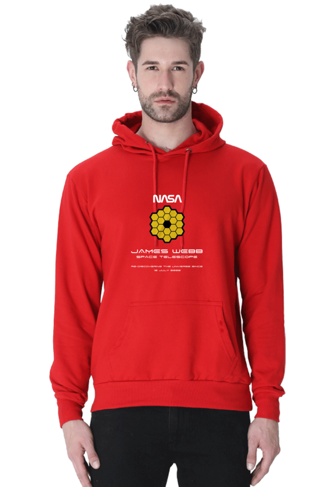 UNISEX BLACK HOODIE: JWST's LEGACY OF REDISCOVERING THE UNIVERSE