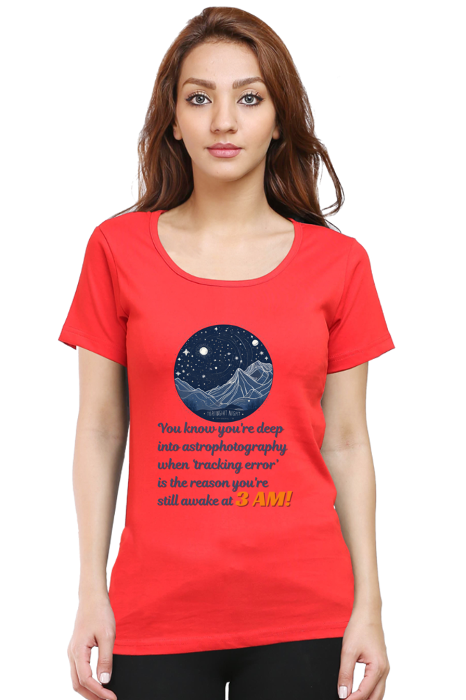 TRACKING ERROR WOMEN ROUND NECK T-SHIRT