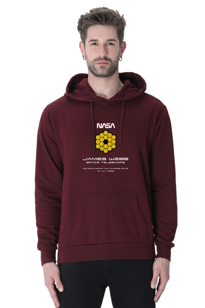 UNISEX BLACK HOODIE: JWST's LEGACY OF REDISCOVERING THE UNIVERSE