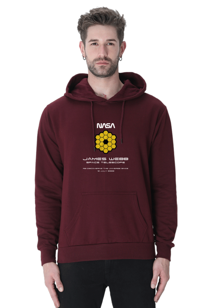 UNISEX BLACK HOODIE: JWST's LEGACY OF REDISCOVERING THE UNIVERSE