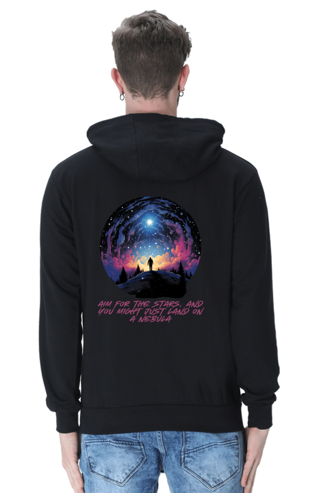 AIM FOR THE STARS UNISEX HOODIE BLACK