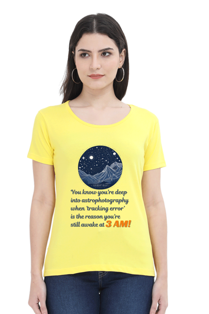 TRACKING ERROR WOMEN ROUND NECK T-SHIRT