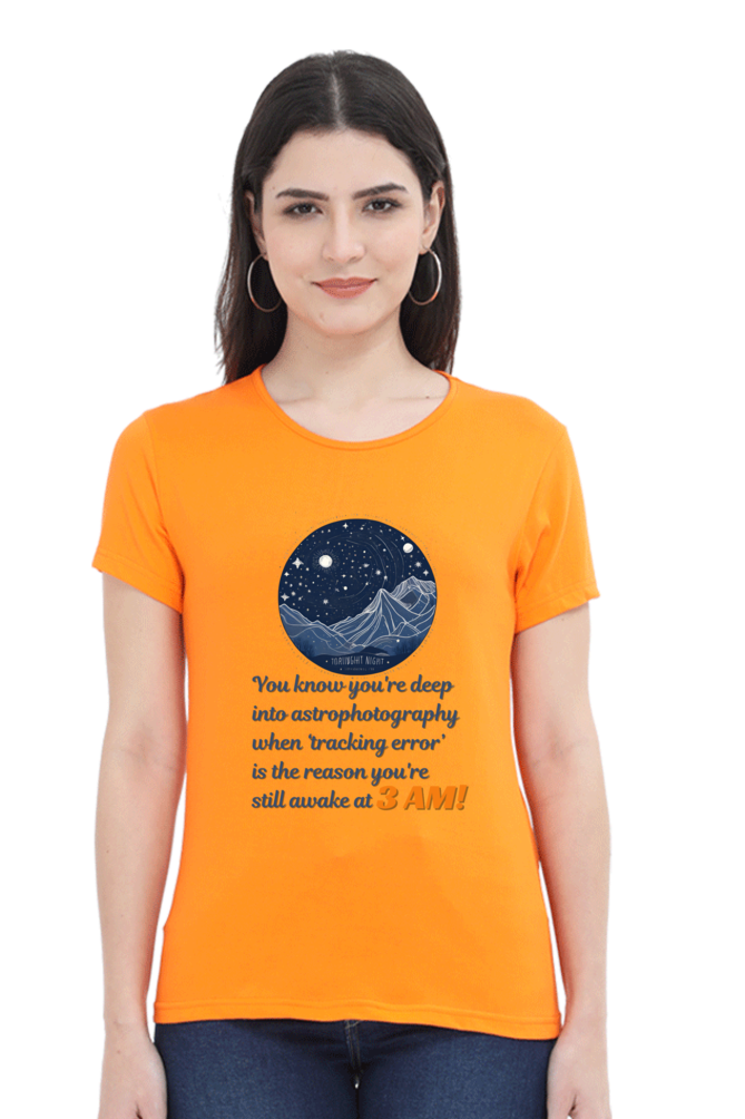 TRACKING ERROR WOMEN ROUND NECK T-SHIRT