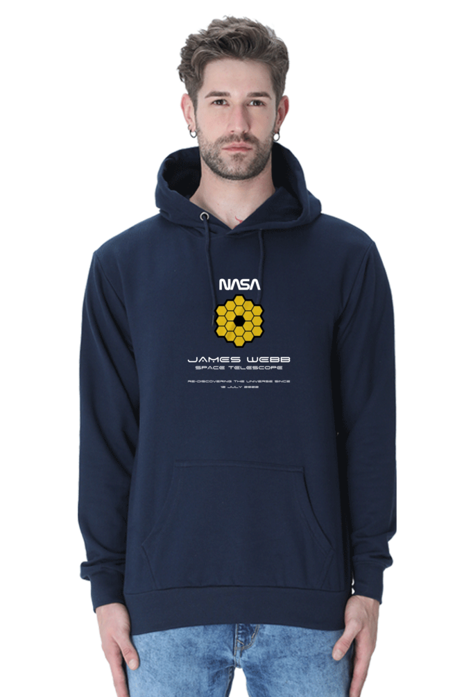 UNISEX BLACK HOODIE: JWST's LEGACY OF REDISCOVERING THE UNIVERSE