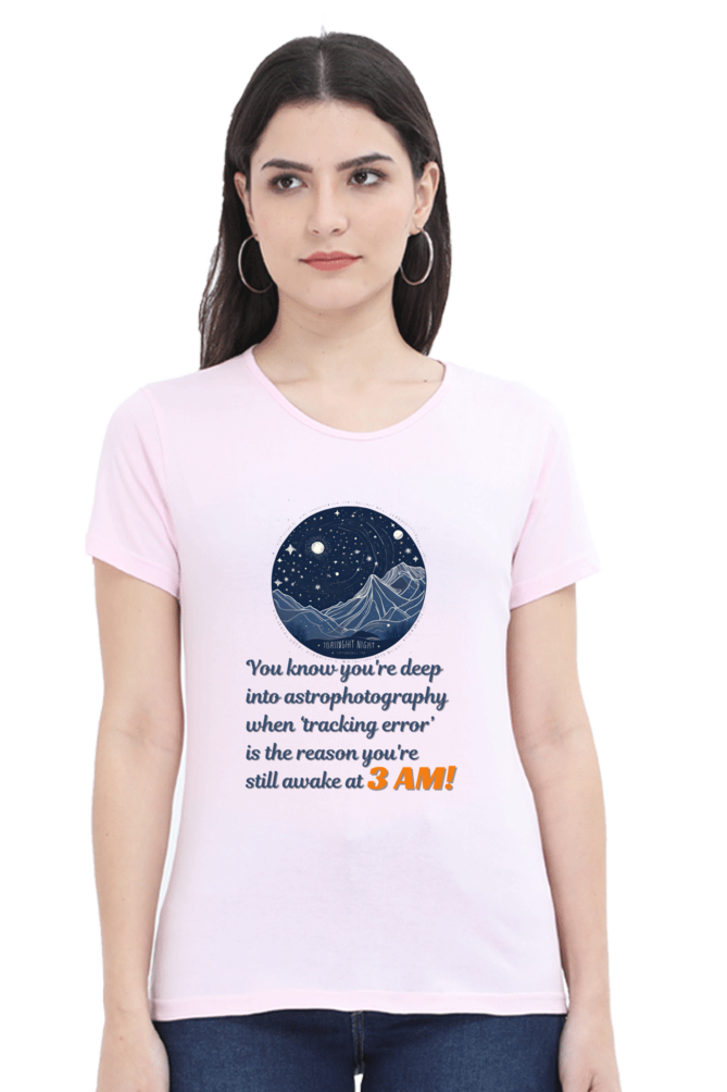 TRACKING ERROR WOMEN ROUND NECK T-SHIRT