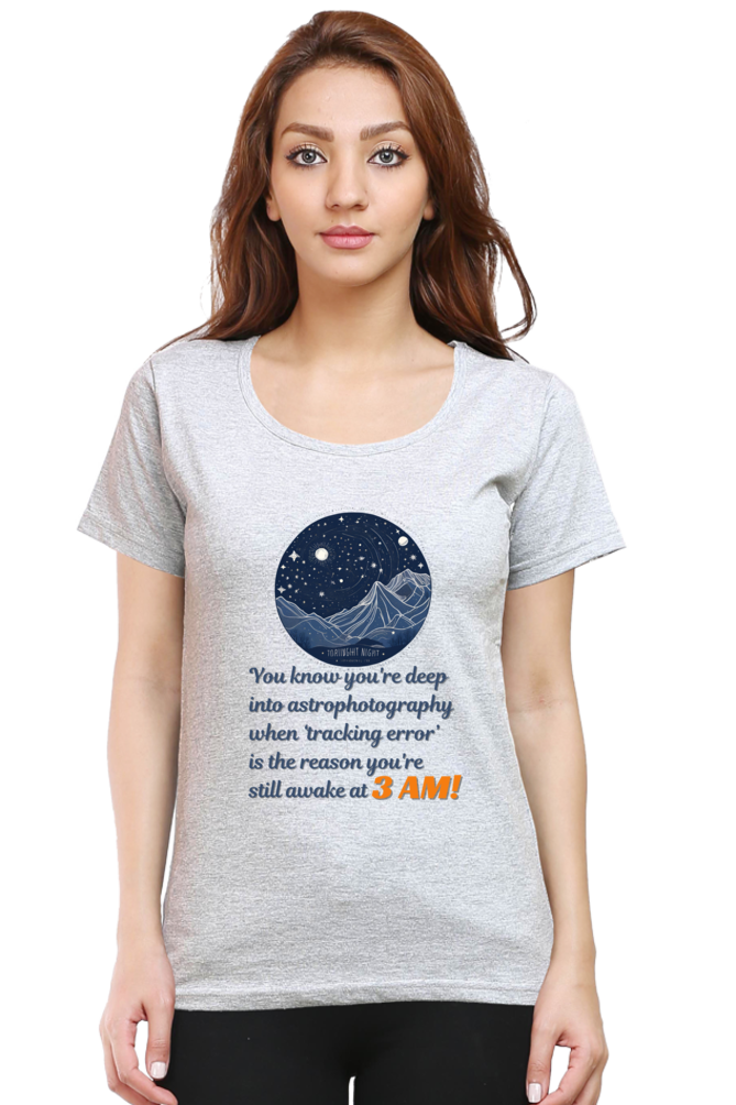 TRACKING ERROR WOMEN ROUND NECK T-SHIRT