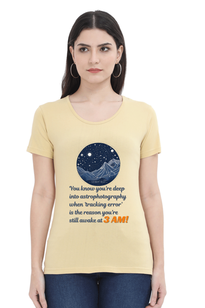 TRACKING ERROR WOMEN ROUND NECK T-SHIRT