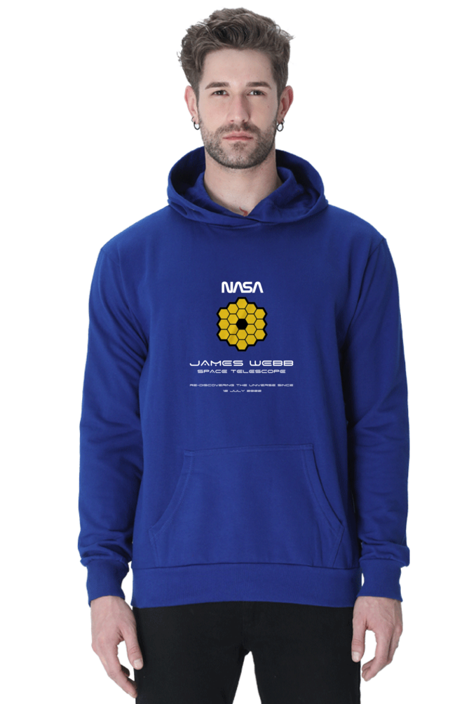 UNISEX BLACK HOODIE: JWST's LEGACY OF REDISCOVERING THE UNIVERSE