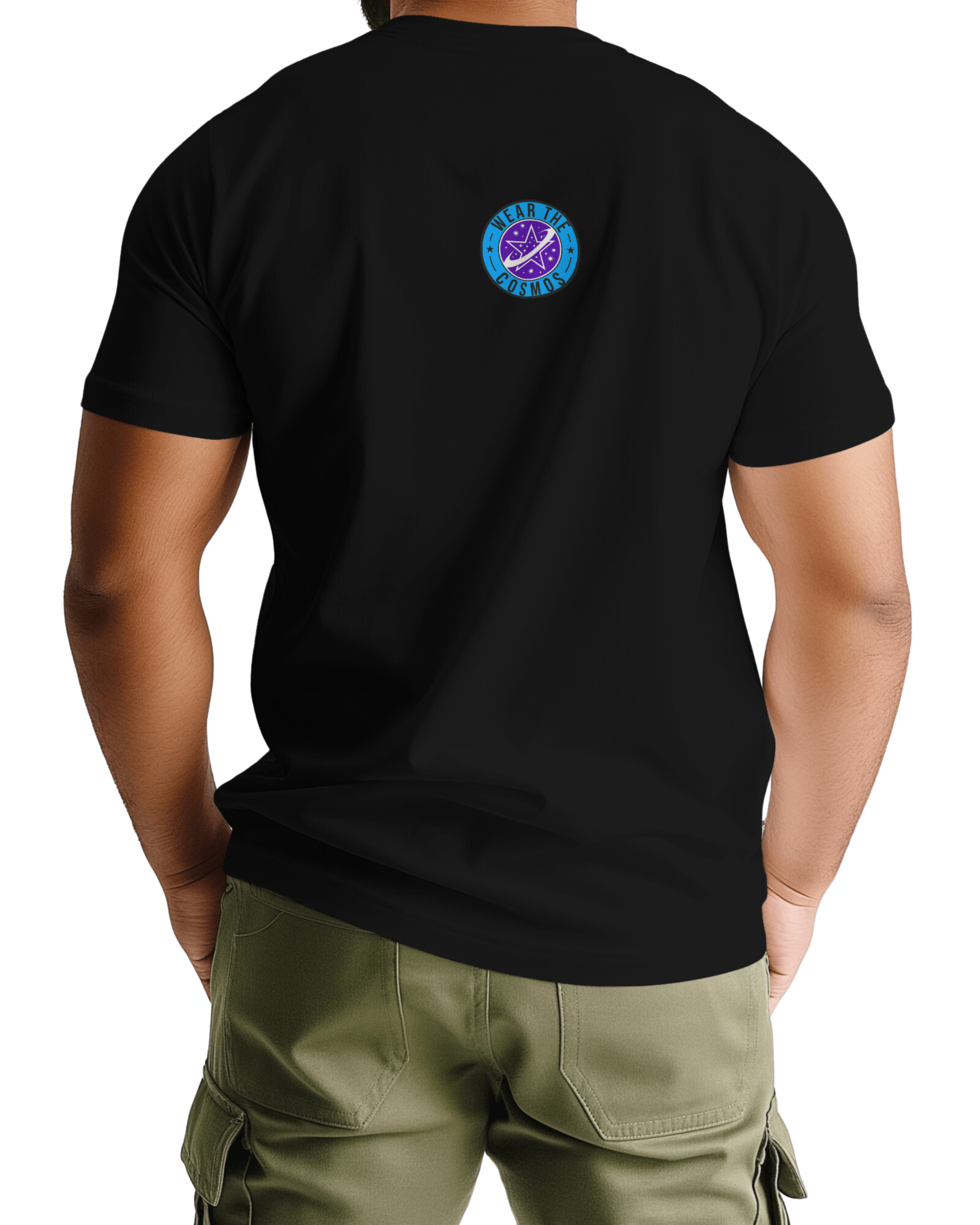 MEN BLACK JWST MIRROR T-SHIRT – GOLDEN DESIGN