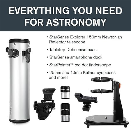 CELESTRON STARSENSE EXPLORER 150MM TABLE TOP DOBSONIAN TELESCOPE 22482